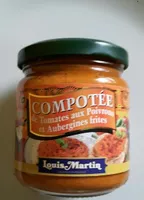 Compotée tomates poivrons aubergines
