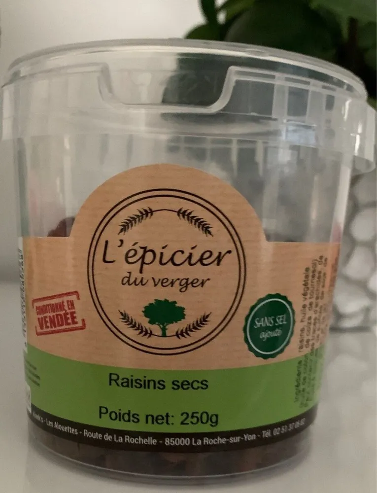 Raisins secs L'épicier du verger
