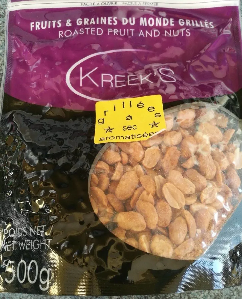 Cacahuètes grillées à sec