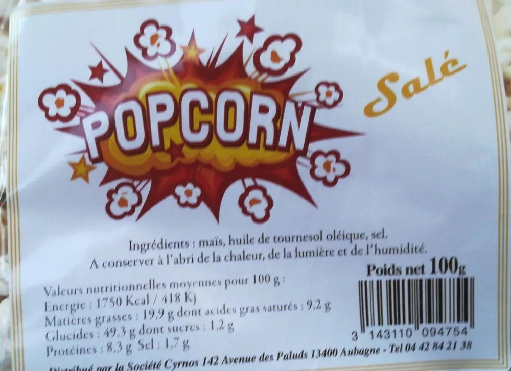 Popcorn salé