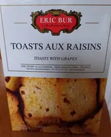 Toasts aux raisins