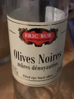 Olives Noires mûres dénoyautées