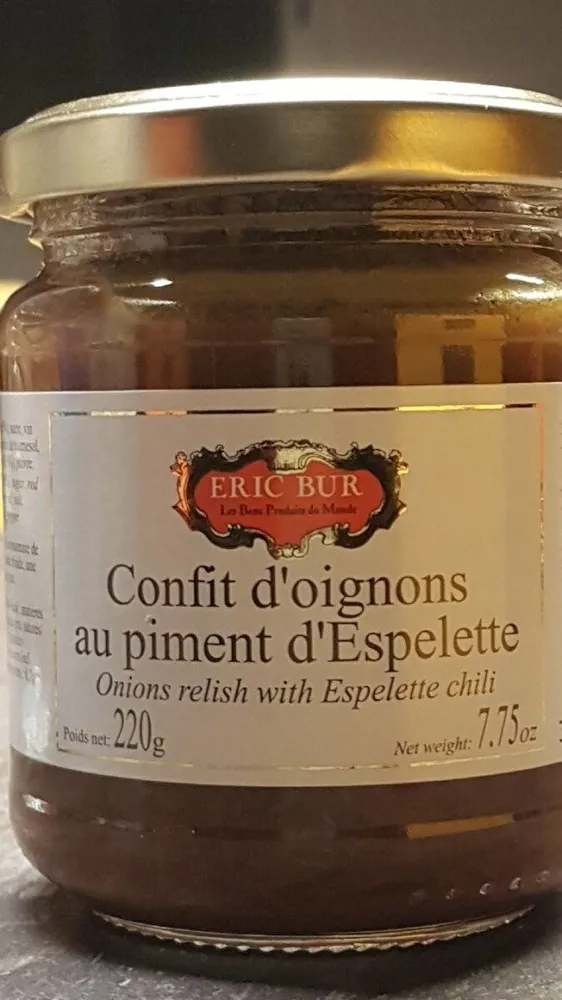 Confit d'oignons au piment d'espelette