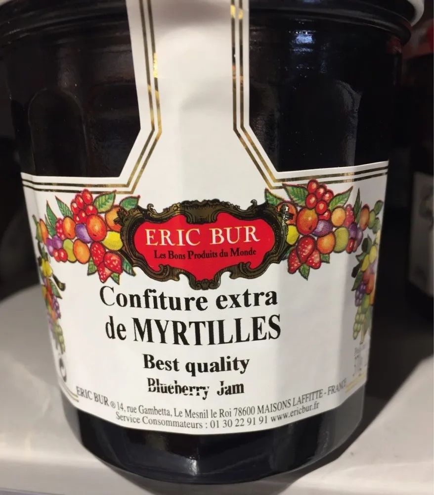 Confiture extra de myrtilles