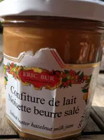 Confiture de lait noisette beurre salé