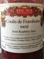 Coulis de framboises sucré