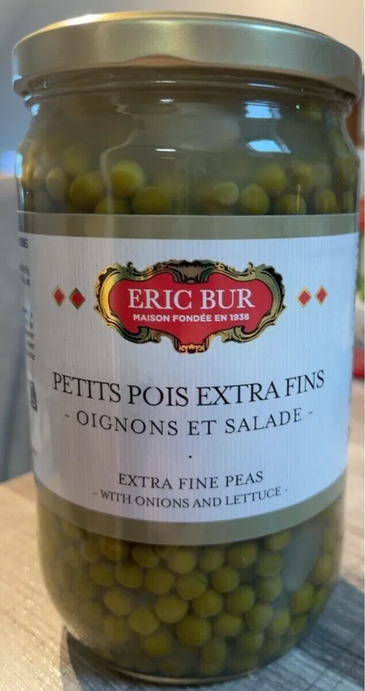 Petits pois extra fins - Oignons et salade