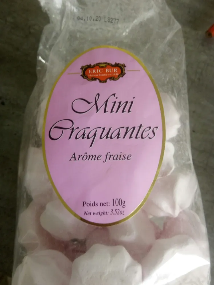 Mini Meringues Arôme Fraise