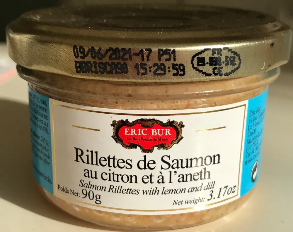 Rillettes de Saumon au citron et à l'aneth
