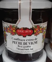 Confiture extra de pêche de vigne
