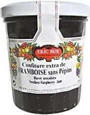 Confiture extra de framboise sans pépins ERIC BUR