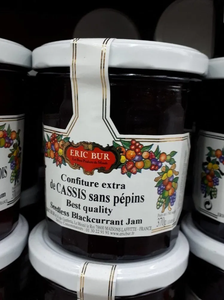 Confiture extra de CASSIS sans pépins