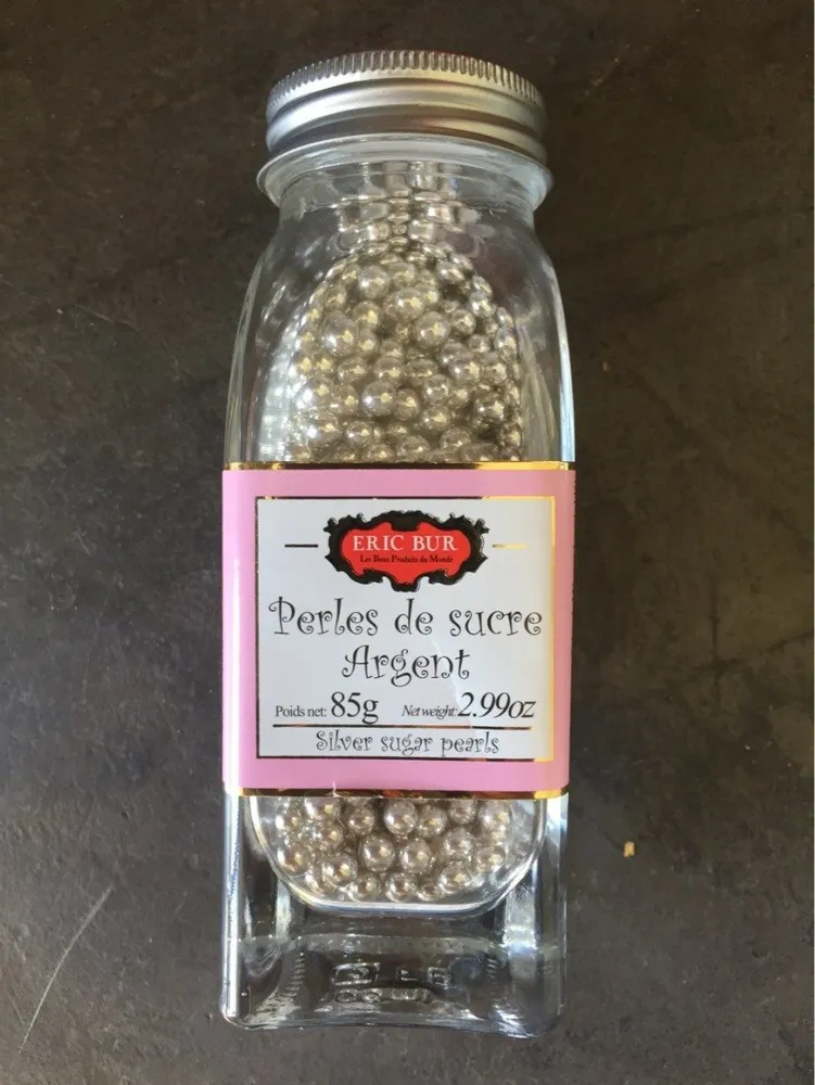 Perles de sucre argentees ERIC BUR