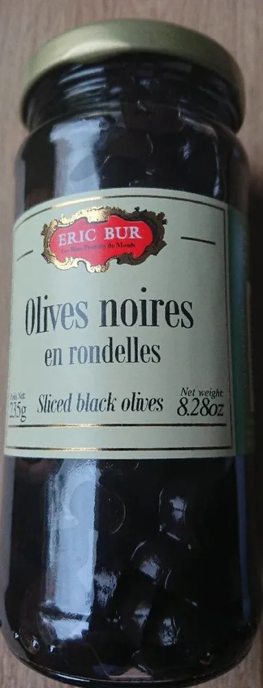 Olives noires en rondelles