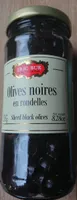 Olives noires en rondelles
