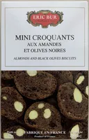 Mini croquants aux amandes et olives noires