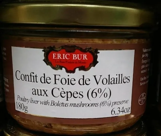 Confit de foies de volailles aux cèpes