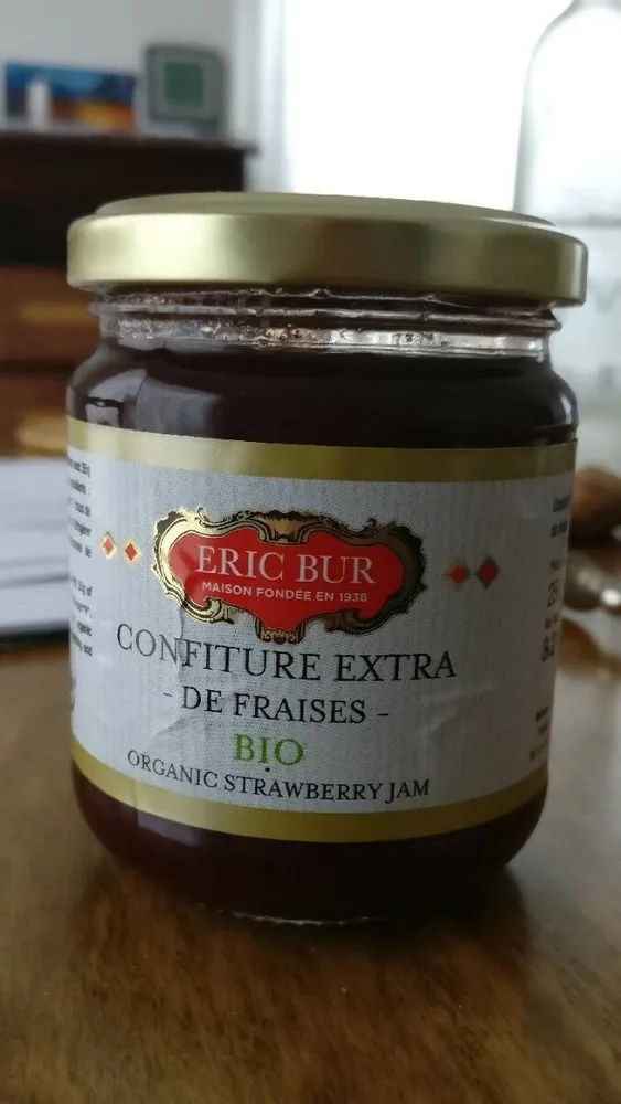 Confiture extra de fraises bio