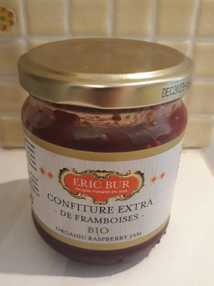 Confiture extra de framboises Bio