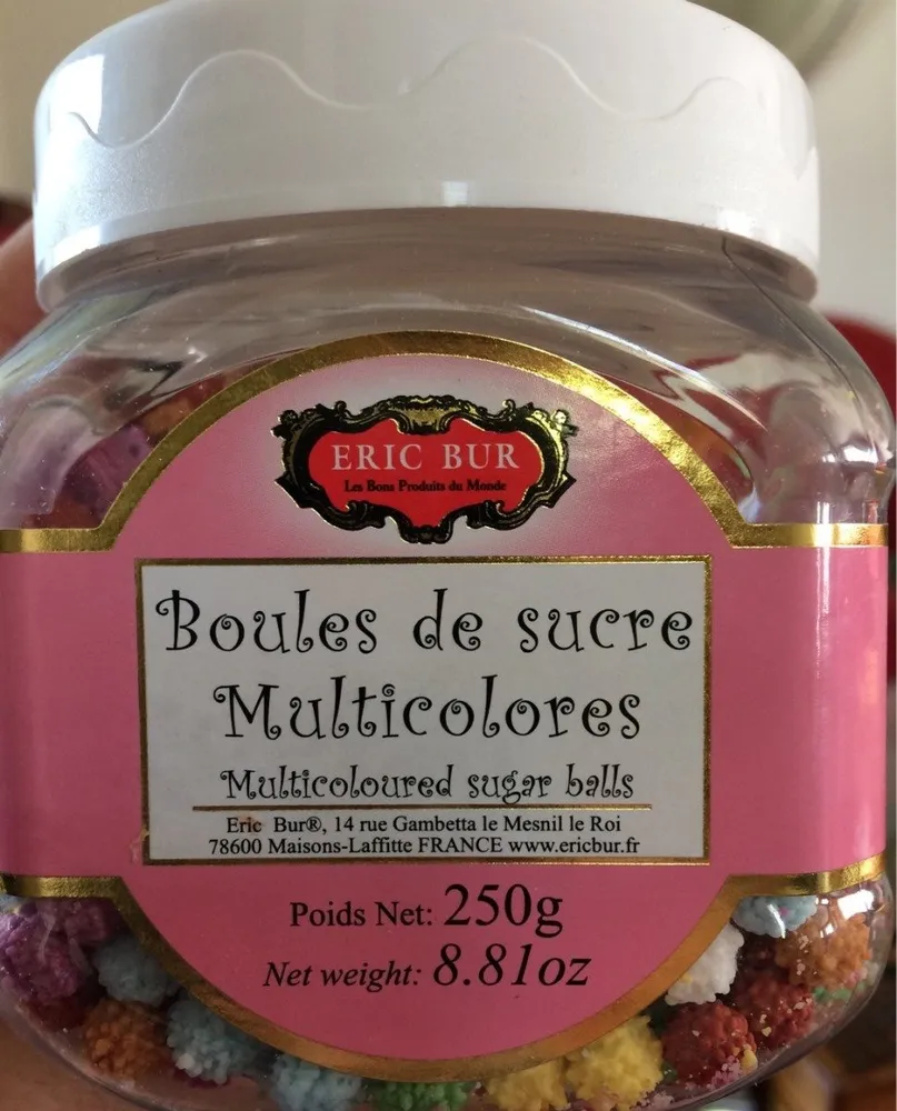Boules De Sucre Muliticolores Eric Bur 270G