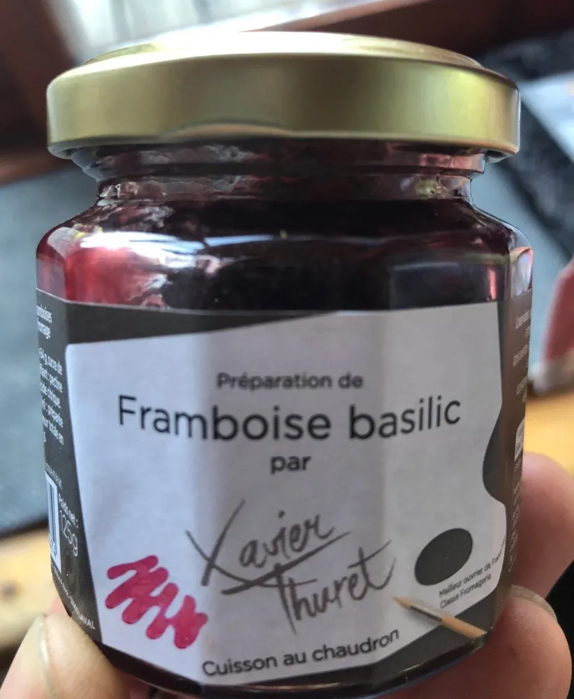 Préparation de Framboise basilic