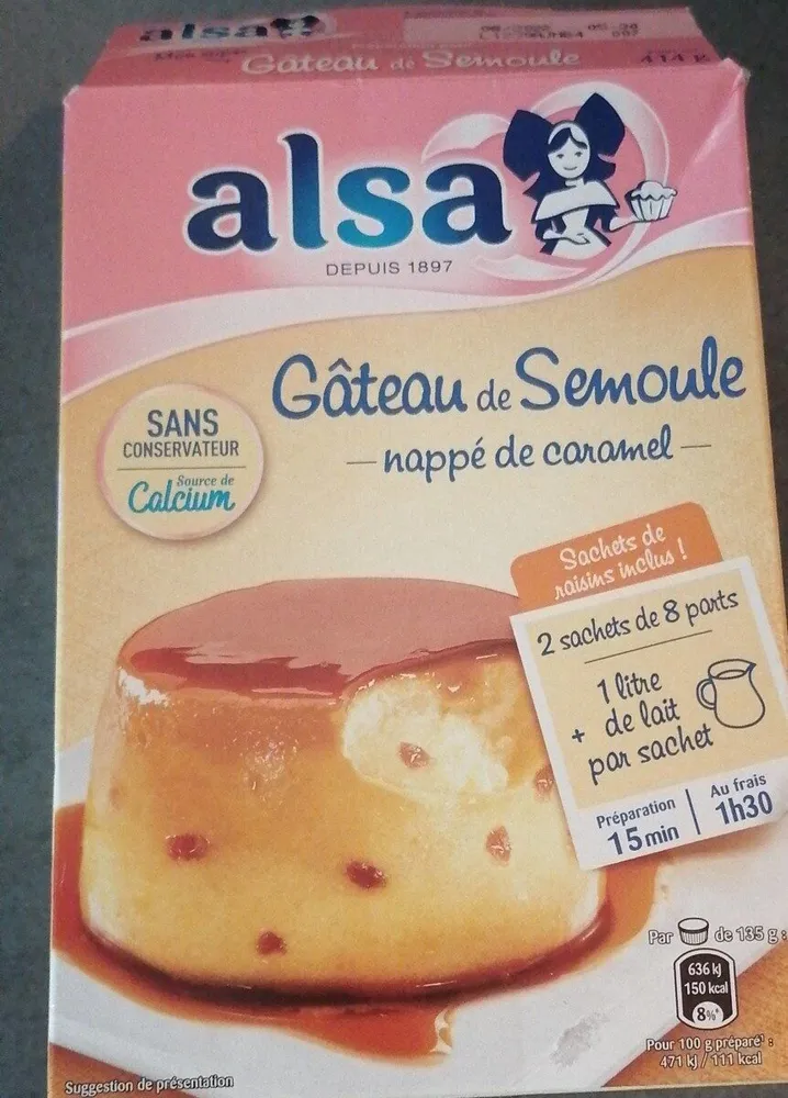 Gâteau de semoule