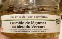 Crumble de légumes au bleu du Vercors