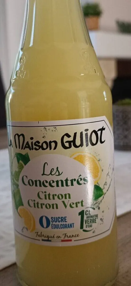 Les concentrés citron et citron vert