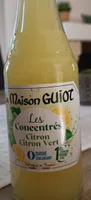 Les concentrés citron et citron vert