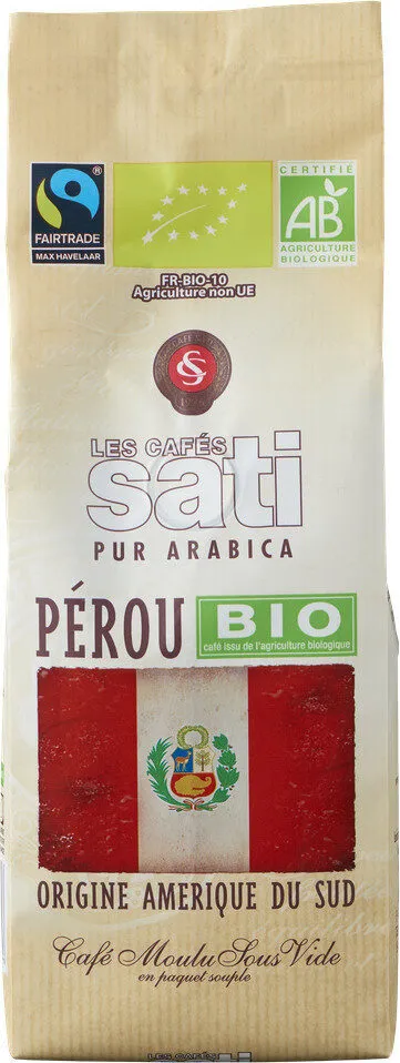 Café Sati Pérou bio équitable moulu 250g
