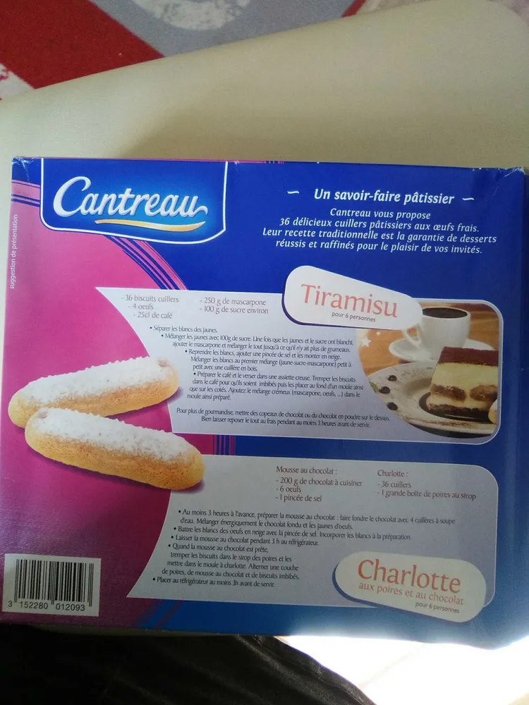 Biscuits cuiller Cantreau