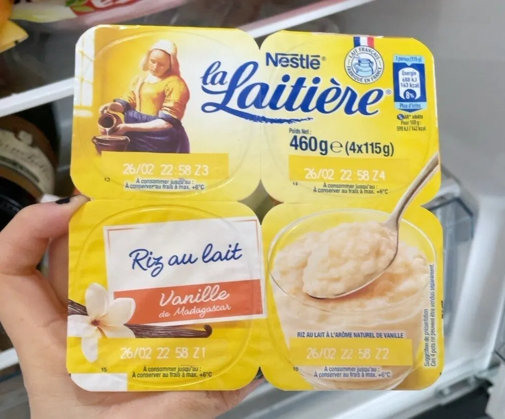 Riz au lait vanille