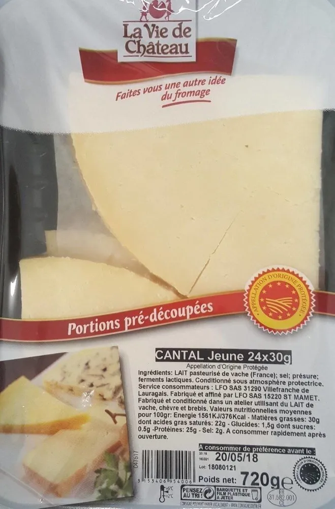 Cantal jeune portions