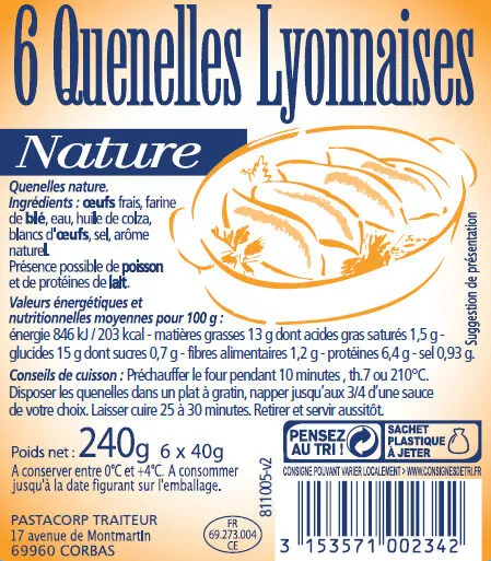 Quenelle nature