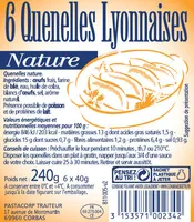 Quenelle nature