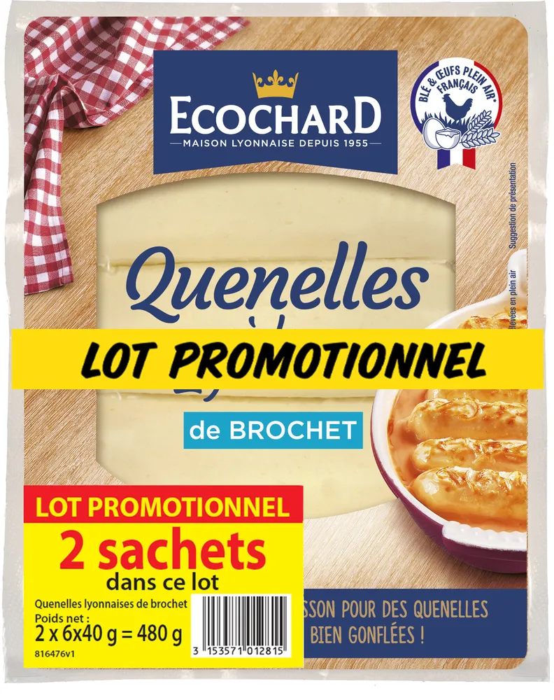 Lot de 2 Quenelles à la Lyonnaise Brochet