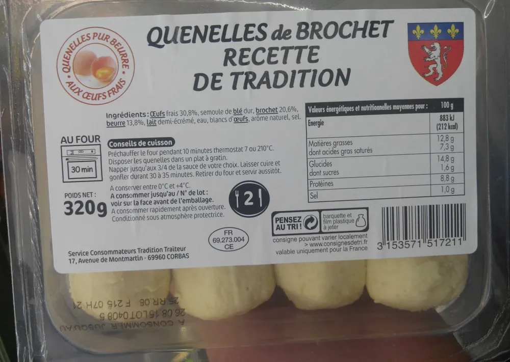 Quenelles de brochet recette de tradition