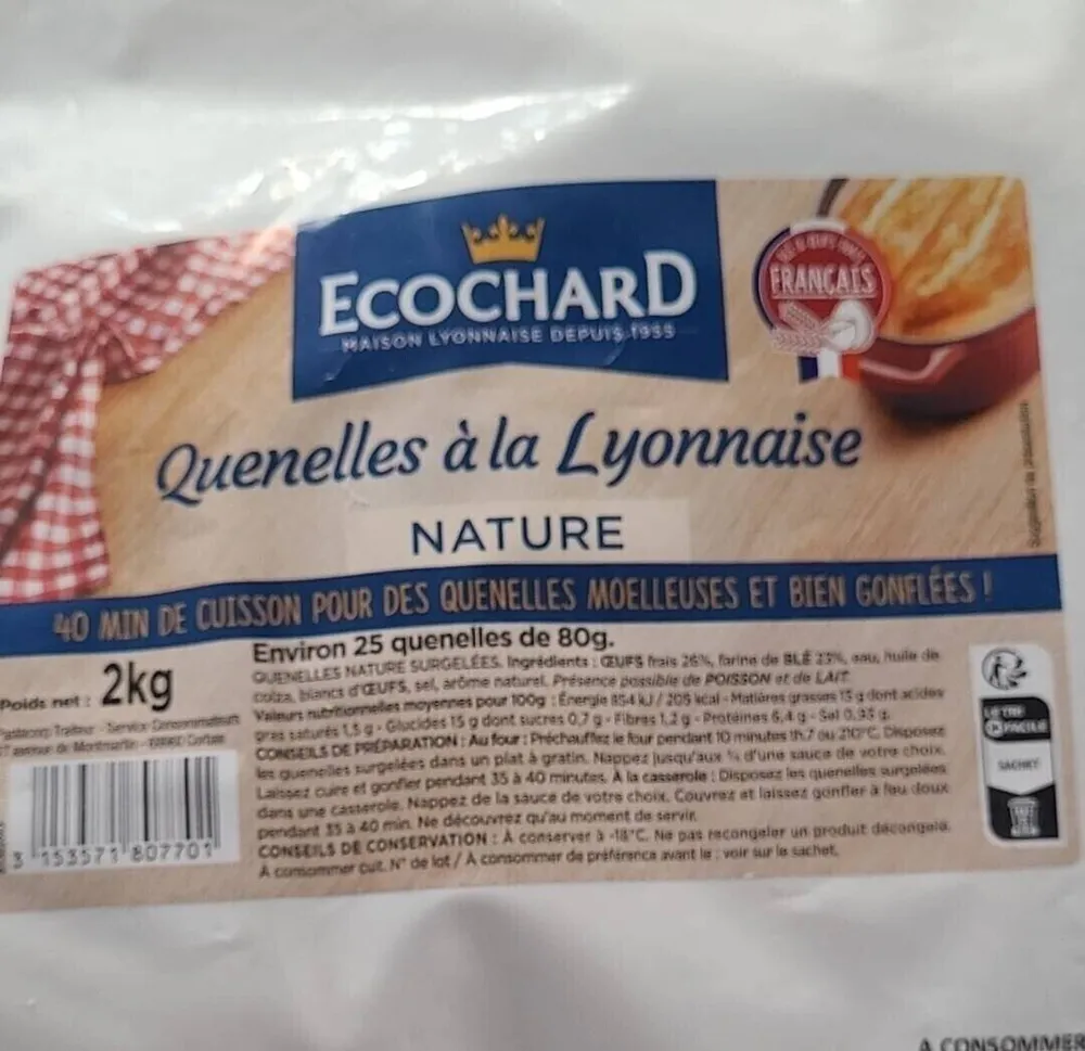 Quenelles à la Lyonnaise nature
