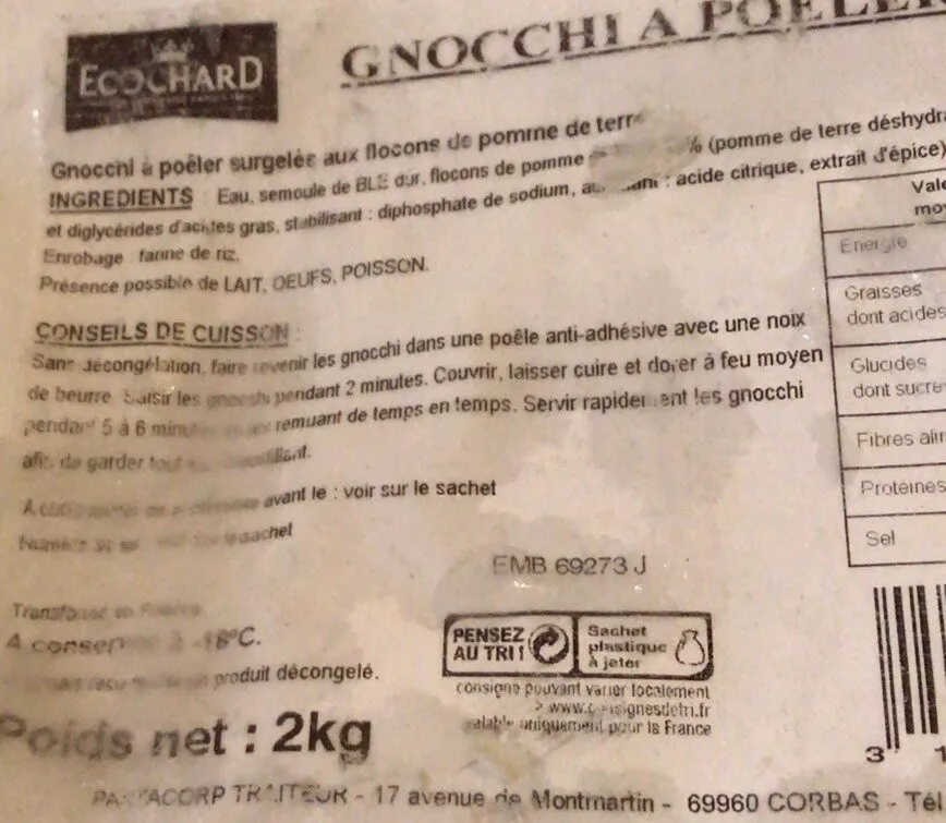 Gnocchi a poiler