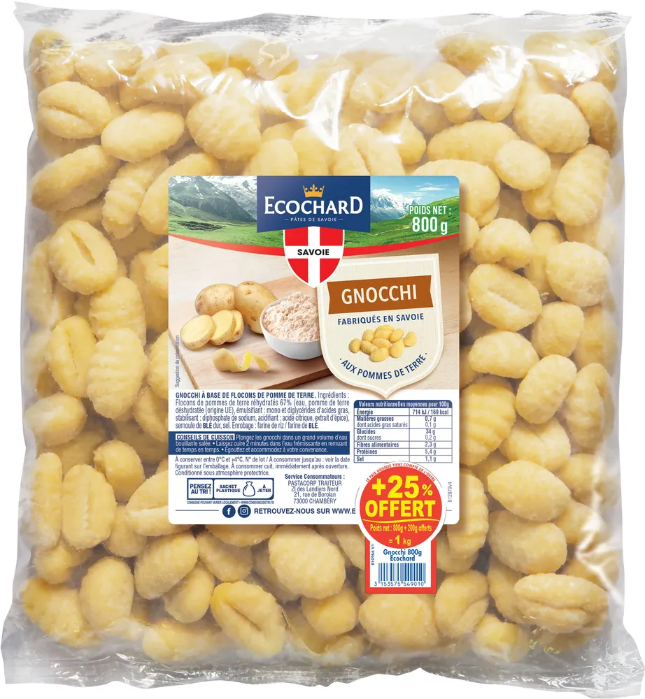 Gnocchi de Savoie +25% Offerts
