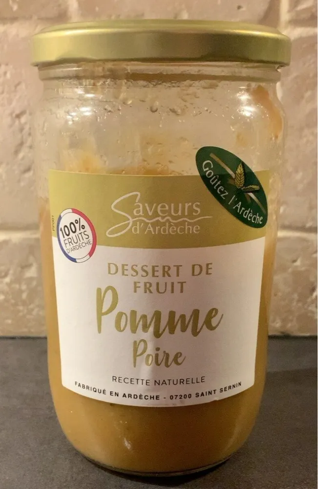 Dessert de fruit pomme poire