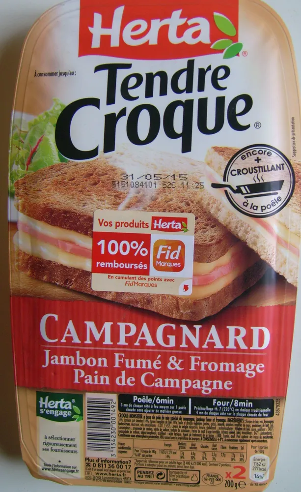 Tendre croque Campagnard