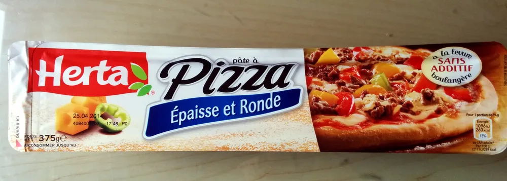 Pâte à pizza Epaisse et Ronde