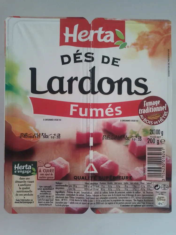 Dés de Lardons, Fumés