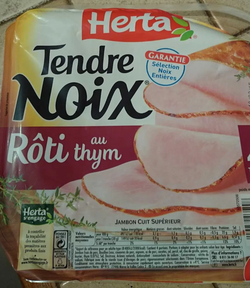 Tendre Noix, Rôti au thym