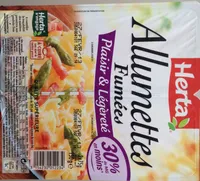 Allumettes Fumées, Plaisirs & Légèreté (30 % de MG en moins)