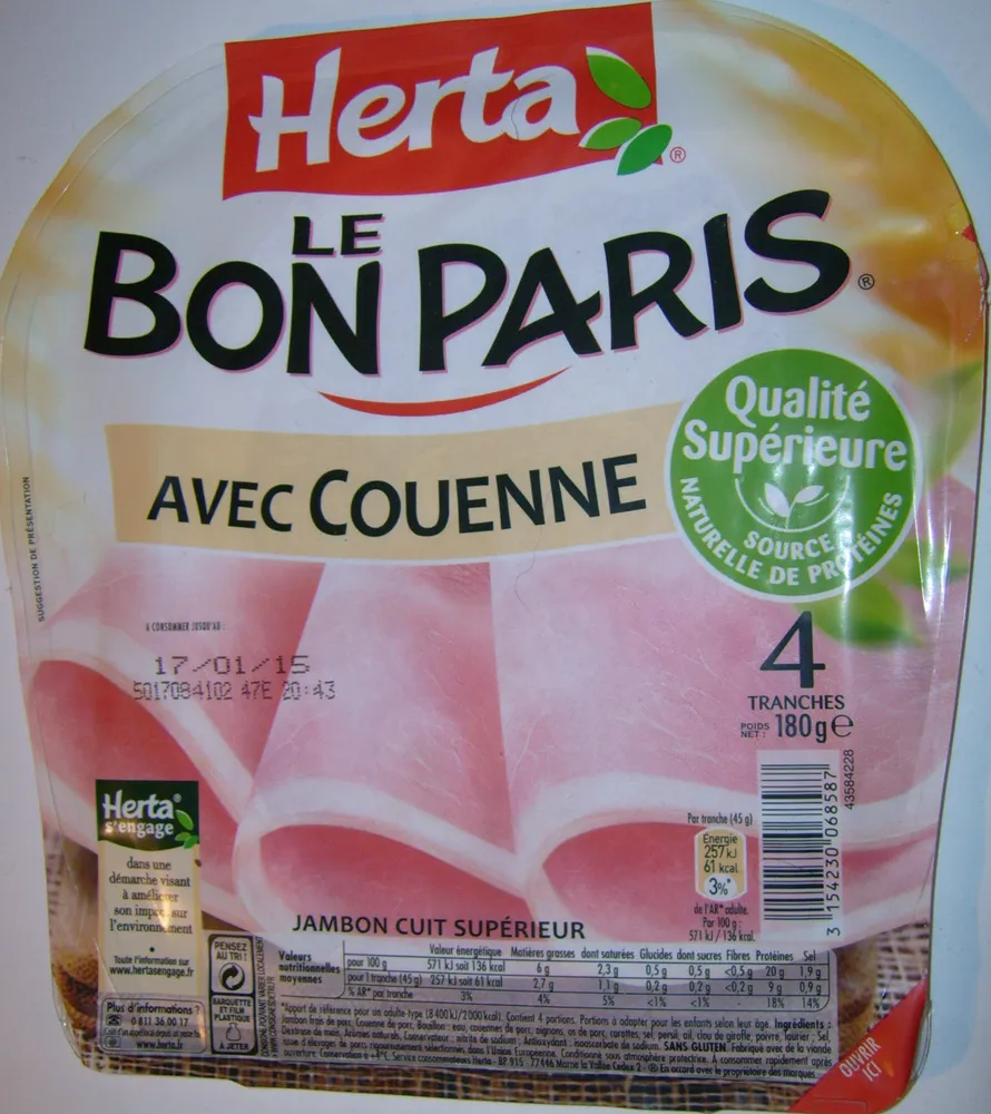 Le Bon Paris, Avec Couenne (4 Tranches)