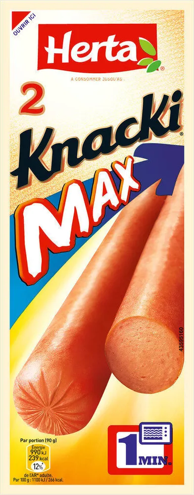 KNACKI Max saucisses pur porc