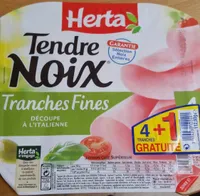 Tendre noix tranches fines