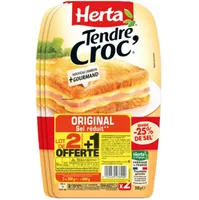 LOT 2+1 OFFERTE TENDRE CROC REDUIT SEL HERTA 600G